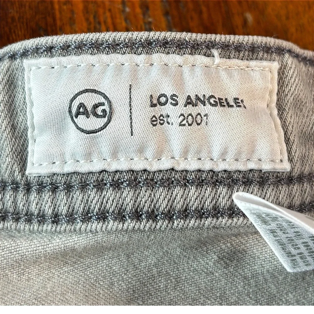 AG Adriano Goldschmied Tellis Modern Slim Italian Fabric Light Grey Jeans 32x34